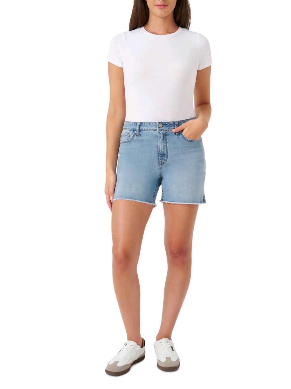 NWT Seven7 Light Blue High-Rise Weekend Jean Shorts